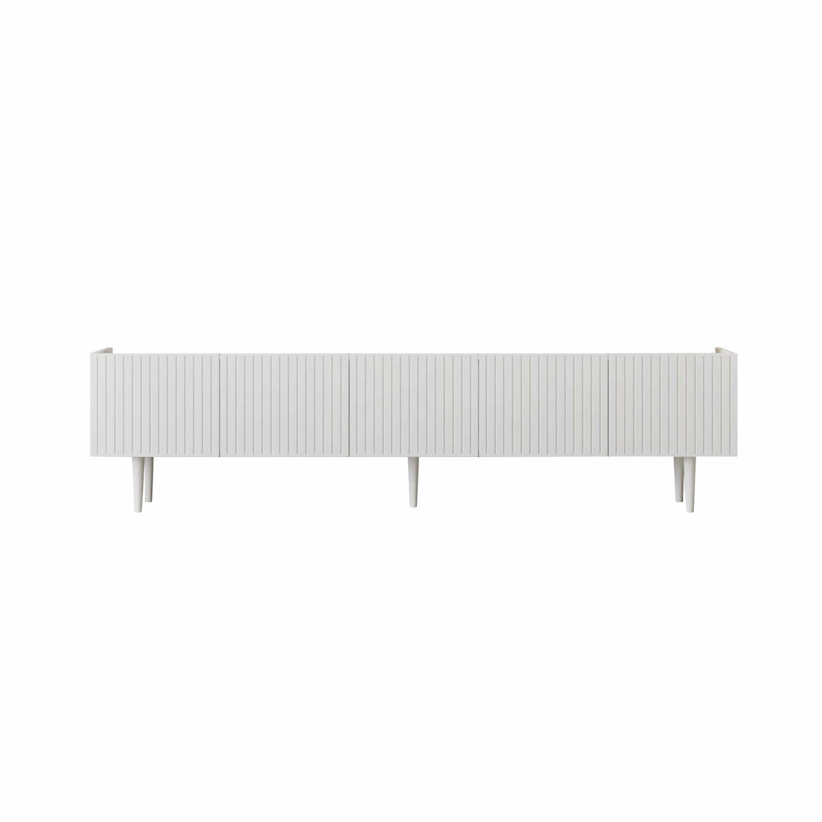 Έπιπλο Τηλεόρασης Megalopolis Λευκό 160x29x50 εκ. MDF