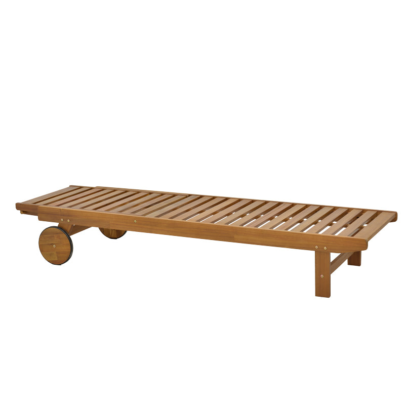 Ξαπλώστρα Weylar  ξύλο ακακίας φυσικό 60x193x30εκ - Pakobazaar