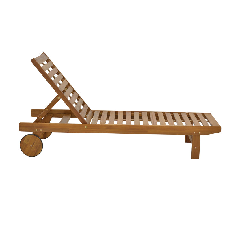 Ξαπλώστρα Weylar  ξύλο ακακίας φυσικό 60x193x30εκ - Pakobazaar