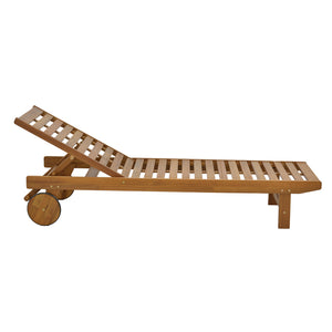 Ξαπλώστρα Weylar  ξύλο ακακίας φυσικό 60x193x30εκ - Pakobazaar