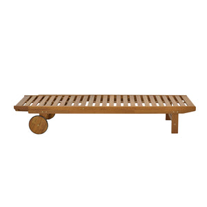 Ξαπλώστρα Weylar  ξύλο ακακίας φυσικό 60x193x30εκ - Pakobazaar