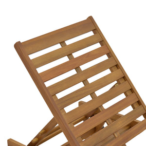 Ξαπλώστρα Weylar  ξύλο ακακίας φυσικό 60x193x30εκ - Pakobazaar