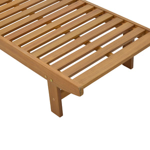 Ξαπλώστρα Weylar  ξύλο ακακίας φυσικό 60x193x30εκ - Pakobazaar