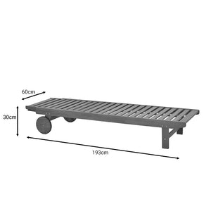 Ξαπλώστρα Weylar  ξύλο ακακίας φυσικό 60x193x30εκ - Pakobazaar