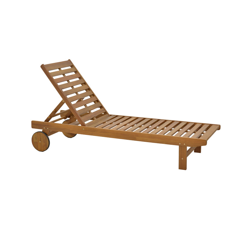 Ξαπλώστρα Weylar  ξύλο ακακίας φυσικό 60x193x30εκ - Pakobazaar