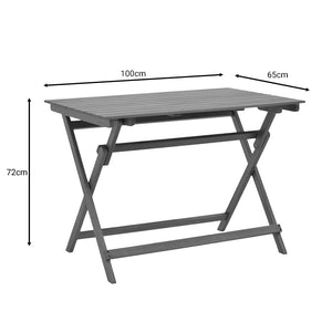 Τραπέζι Jaybo  πτυσσόμενο φυσικό ξύλο ακακίας 100x65x72εκ - Pakobazaar