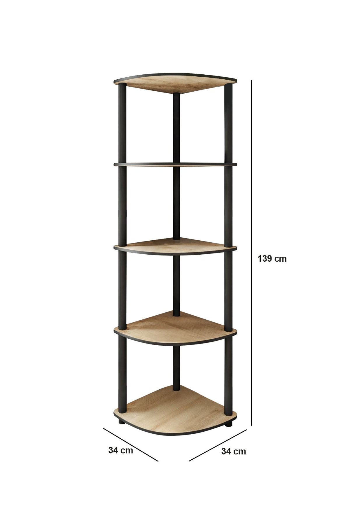Βιβλιοθήκη Velika Δρυς 34x34x139 εκ. MDF