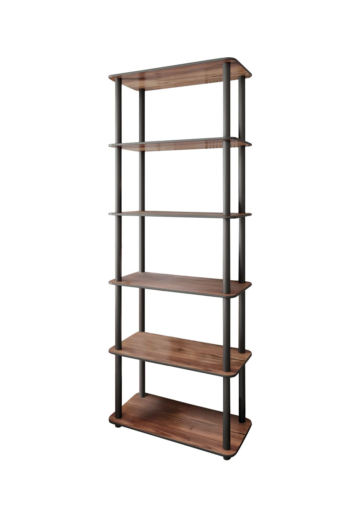 Βιβλιοθήκη Volissos Καρυδί 60x30x173 εκ. MDF
