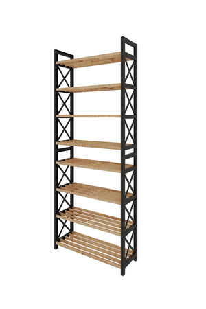 Ραφιέρα Kapsali Μαύρο 46x18x128 εκ.