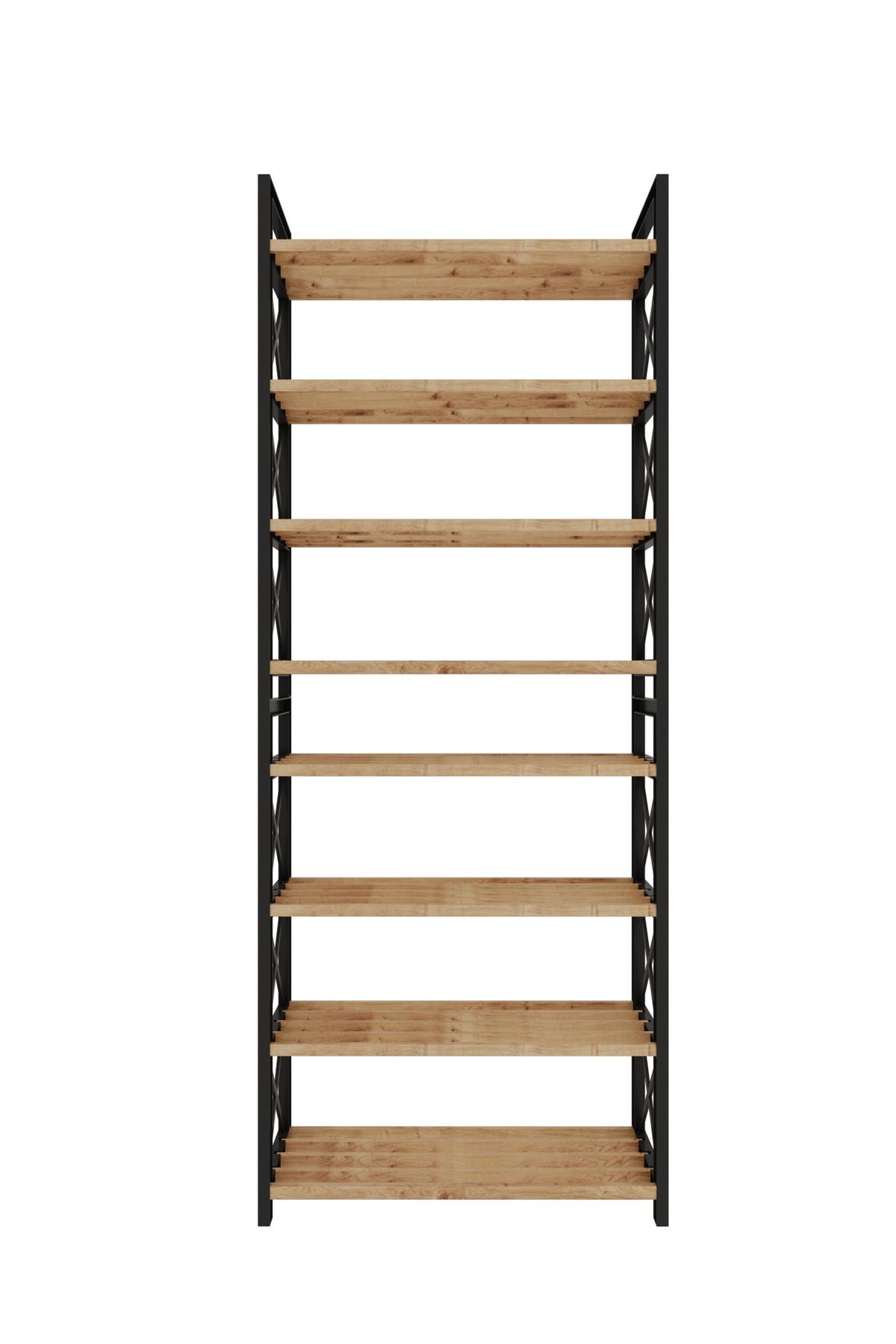 Ραφιέρα Kapsali Μαύρο 46x18x128 εκ.