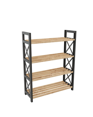 Ραφιέρα Kamares Μαύρο 46x18x64 εκ.
