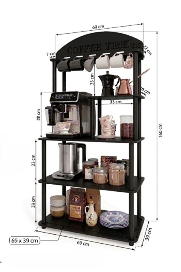 Ντουλάπι Καφέ Kamenitsa Μαύρο 69x39x160 εκ. MDF