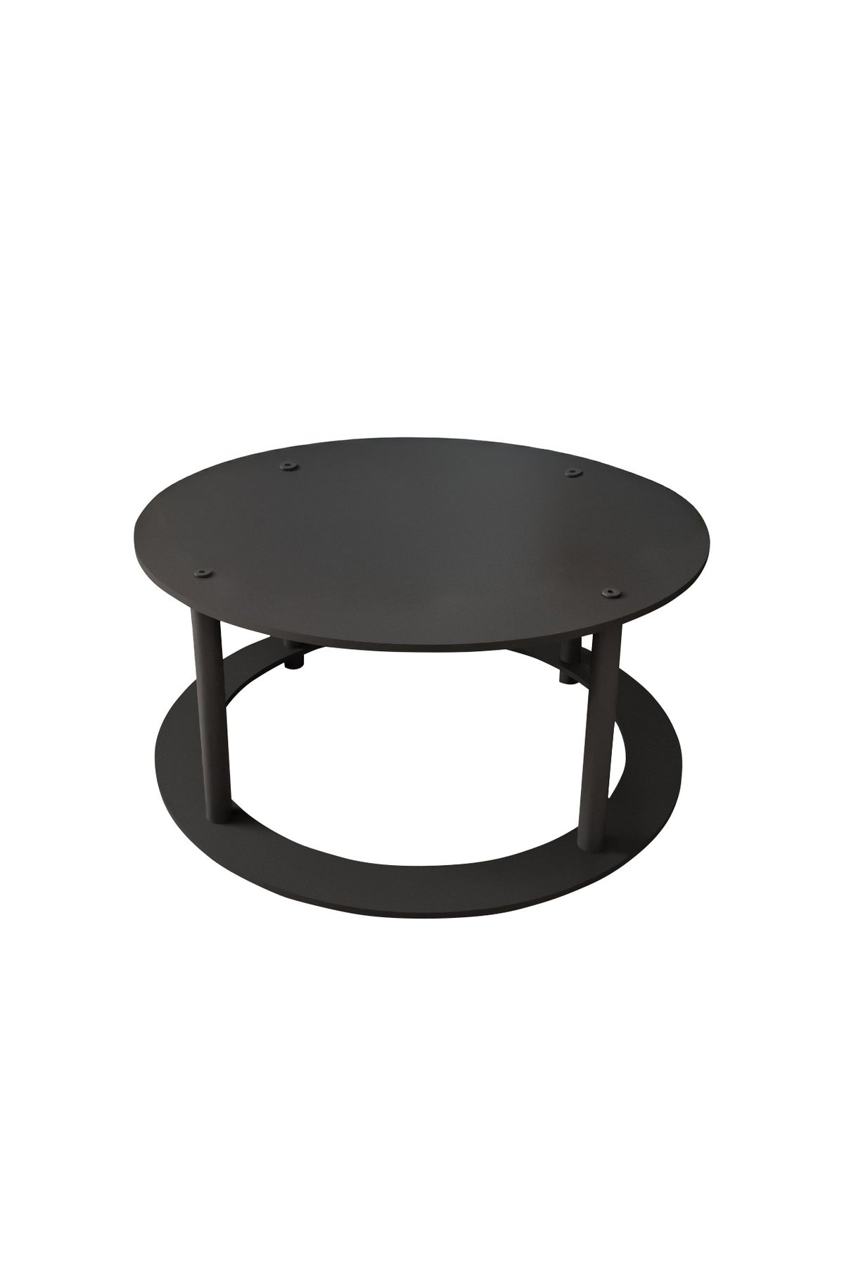 Τραπεζάκι Σαλονιού Rafti Μαύρο 70x70x38 εκ. MDF