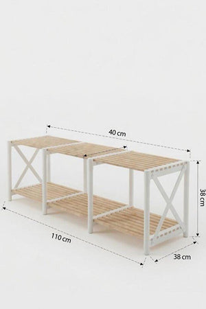 Έπιπλο Τηλεόρασης Akanthos Λευκό 110x38x40 εκ.