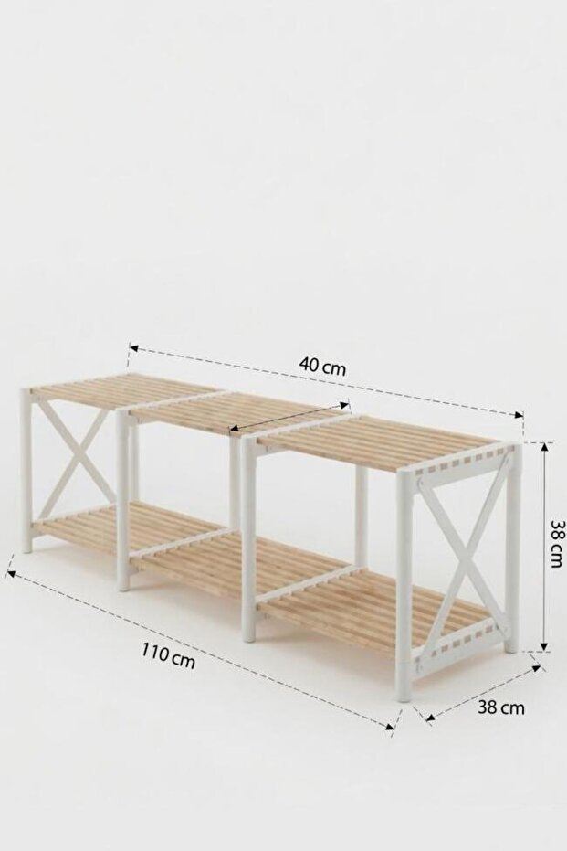 Έπιπλο Τηλεόρασης Akanthos Λευκό 110x38x40 εκ.