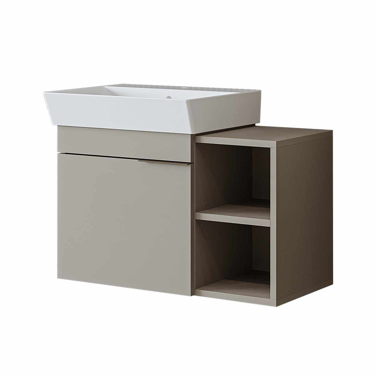 Έπιπλο Μπάνιου Με Νιπτήρα Nireida Αμμόλιθος 72x38.6x54 εκ. Μελαμίνης