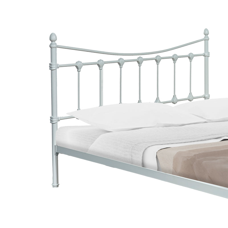Κρεβάτι Beowulf  λευκό μεταλλικό 140x190εκ - Pakobazaar