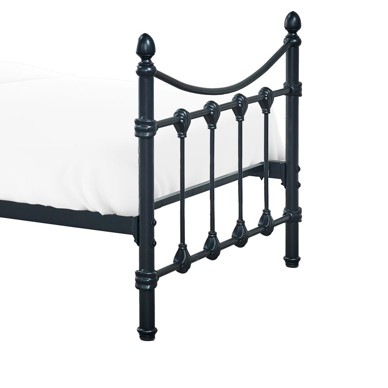 Κρεβάτι Beowulf  μαύρο μεταλλικό 90x190εκ