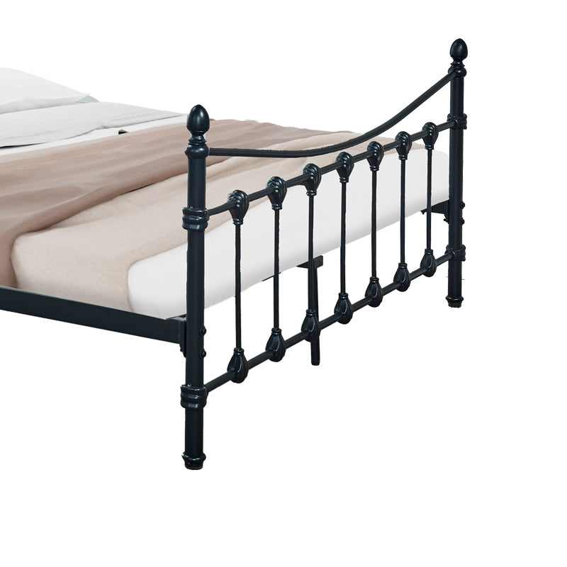 Κρεβάτι Beowulf  μαύρο μεταλλικό 150x200εκ - Pakobazaar
