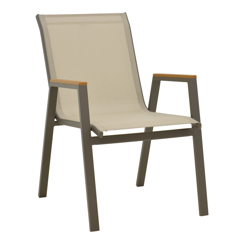 Τραπεζαρία Kliton-Azelie  σετ 7τεμ σε σαμπανιζέ απόχρωση 150x80x74εκ - Image 2