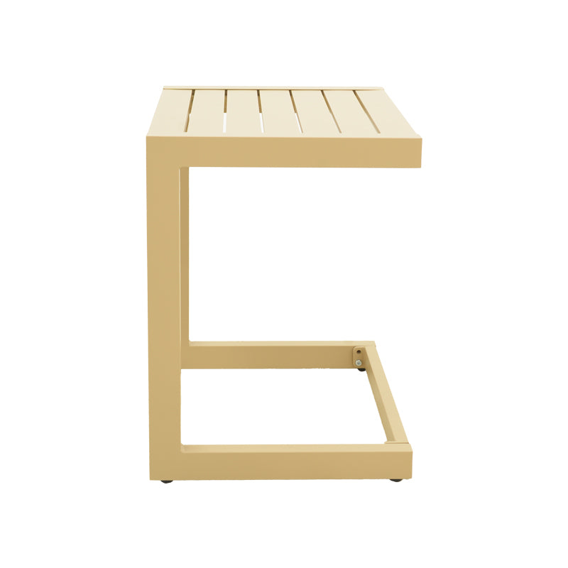 Τραπεζι Aether  αλουμίνιο σε cappuccino απόχρωση 37.5x36.5x53εκ - Pakobazaar