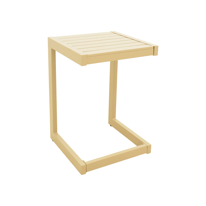 Τραπεζι Aether  αλουμίνιο σε cappuccino απόχρωση 37.5x36.5x53εκ - Pakobazaar