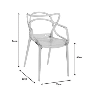 Καρέκλα Ramsei  PC διάφανο 55x53x84εκ - Image 6