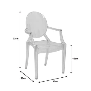 Καρέκλα Narova  PC διάφανο 43x48x92εκ - Image 6