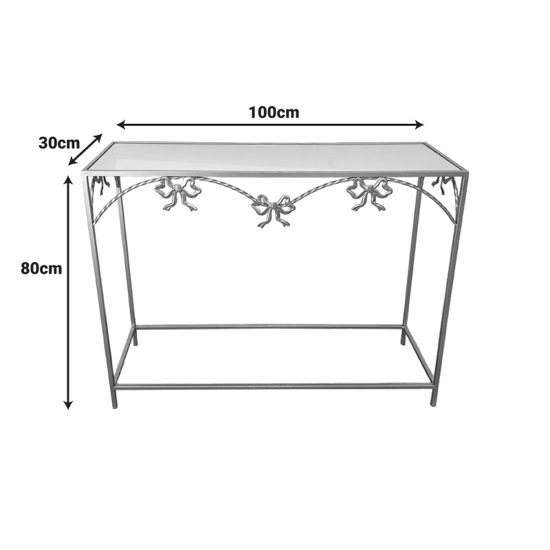 Κονσόλα Frensia Inart μέταλλο σε χρυσή απόχρωση 100x30x80εκ - Image 3