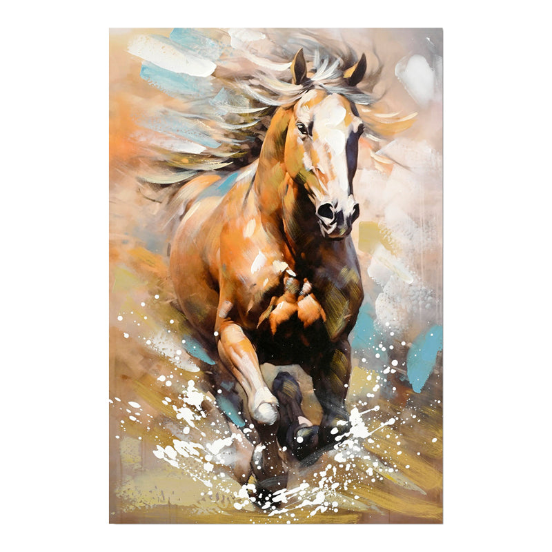 Πίνακας σε καμβά Horse Inart 60x3x90εκ - Image 1