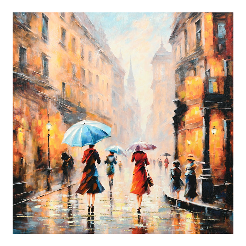 Πίνακας σε καμβά Nightdream II Inart 100x3x100εκ - Image 1