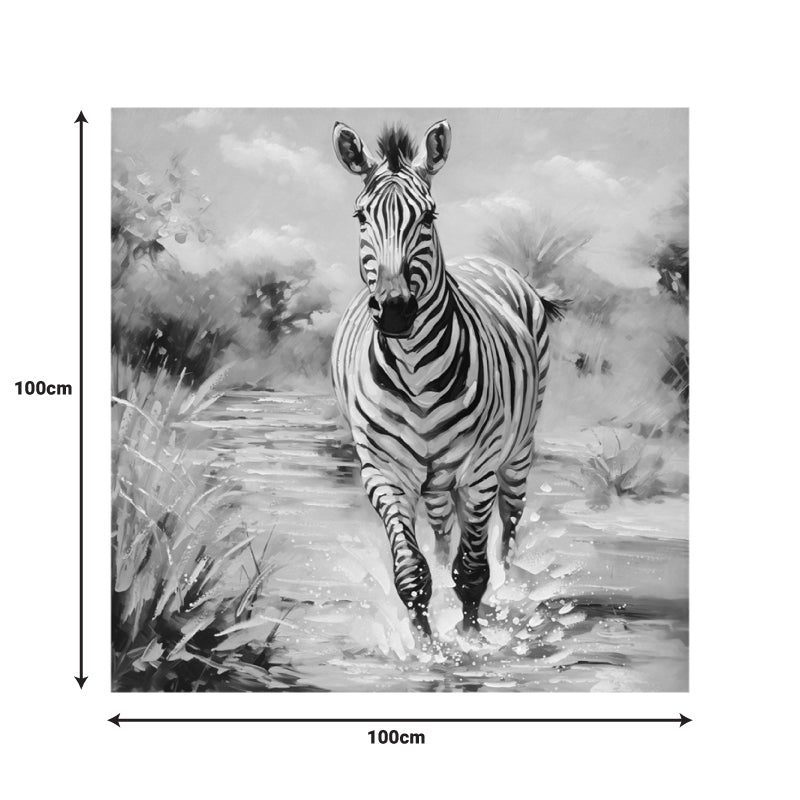 Πίνακας σε καμβά Zebrero Inart 100x3x100εκ - Image 2