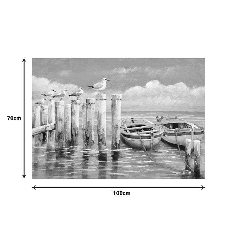 Πίνακας σε καμβά Port Inart 100x3x70εκ - Pakobazaar