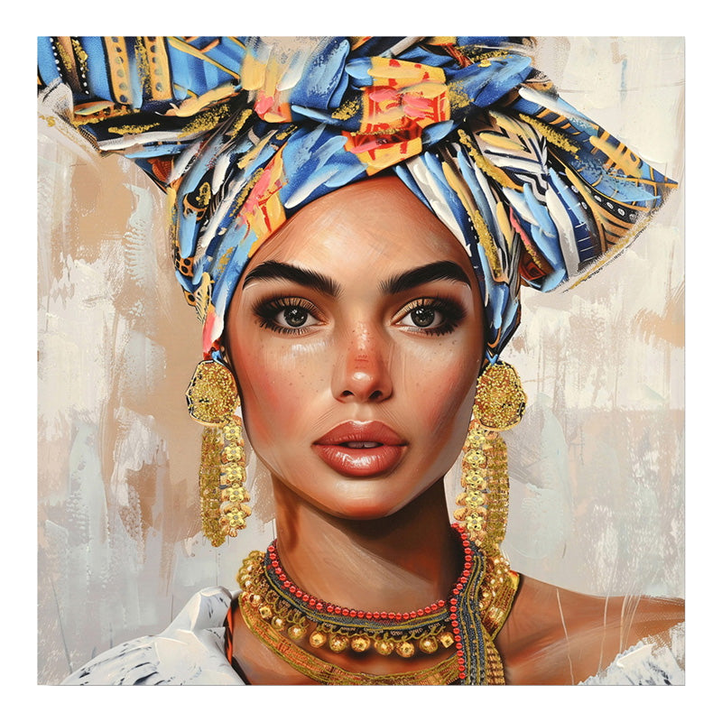 Πίνακας σε καμβά Turban Ι 3D Inart 80x3x80εκ - Pakobazaar