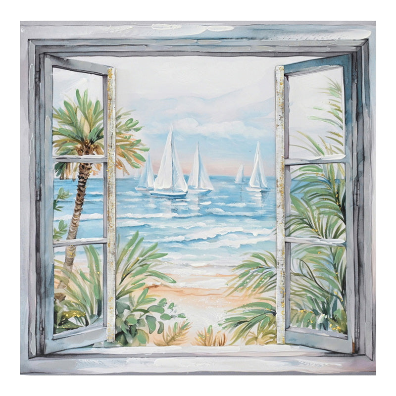 Πίνακας σε καμβά Deive 3D Inart 80x3x80εκ - Image 1