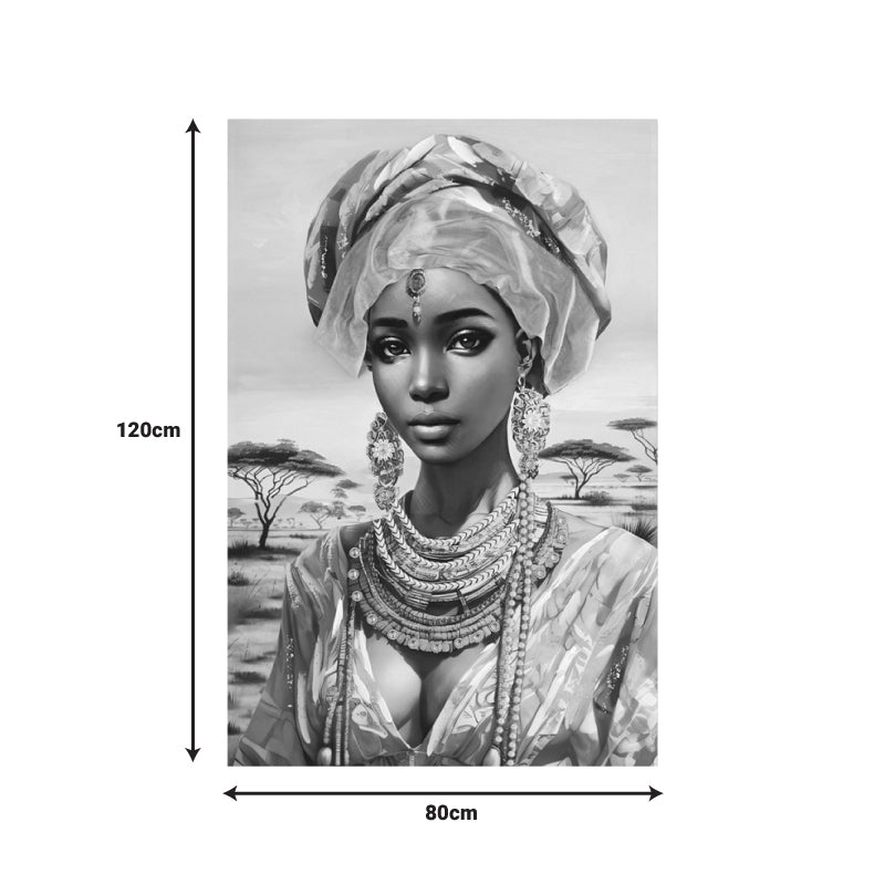 Πίνακας σε καμβά Zerbera I 3D Inart 80x3x120εκ - Image 2