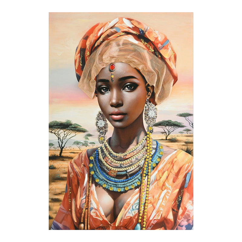 Πίνακας σε καμβά Zerbera I 3D Inart 80x3x120εκ - Image 1