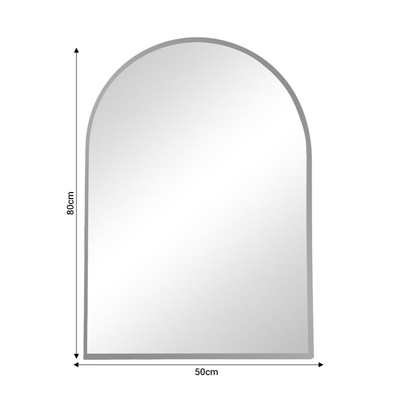 Καθρέπτης Mirrory  ασημί αλουμίνιο 50x2.5x80εκ - Image 2