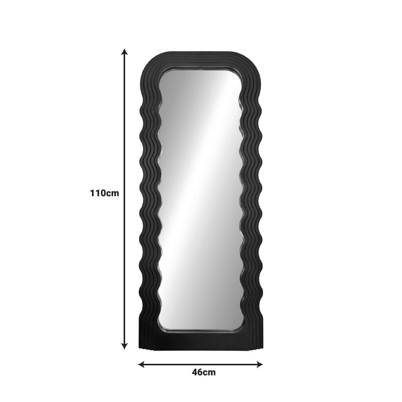 Καθρέπτης Maraya  μαύρο PP 46x3.2x110εκ