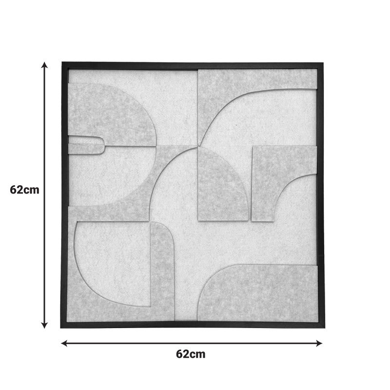 Πίνακας με πλαίσιο Jeire  λευκό 62x2.5x62εκ - Image 2