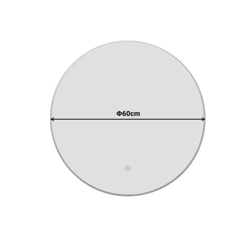 Καθρέπτης Led Lucox  pp-αλουμίνιο Φ60x3εκ - Pakobazaar