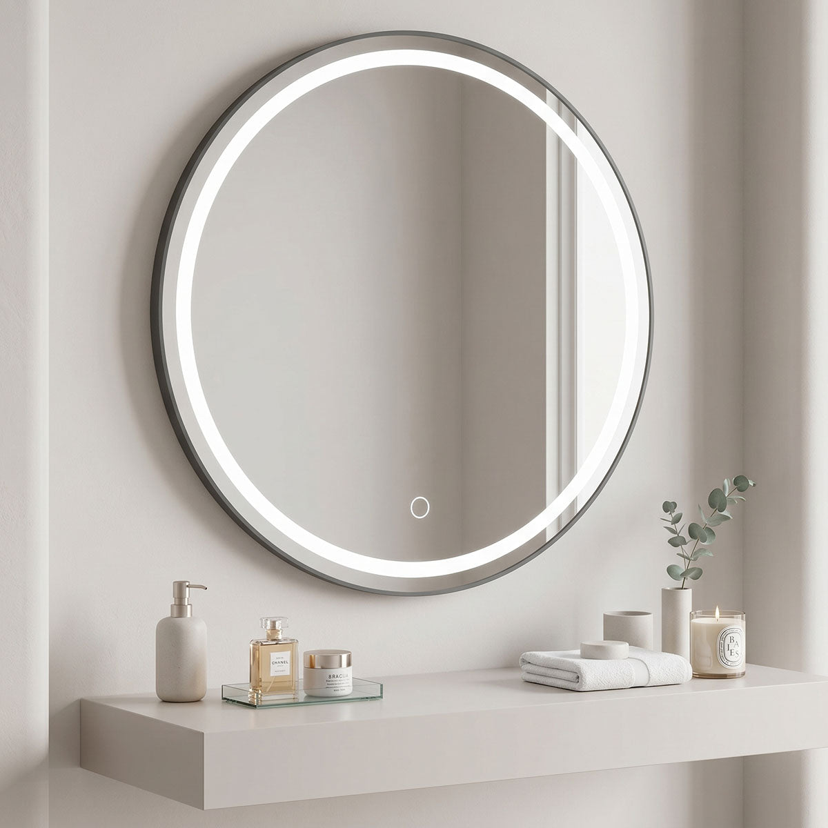 Καθρέπτης Deliza  led Φ70x2.5εκ - Pakobazaar