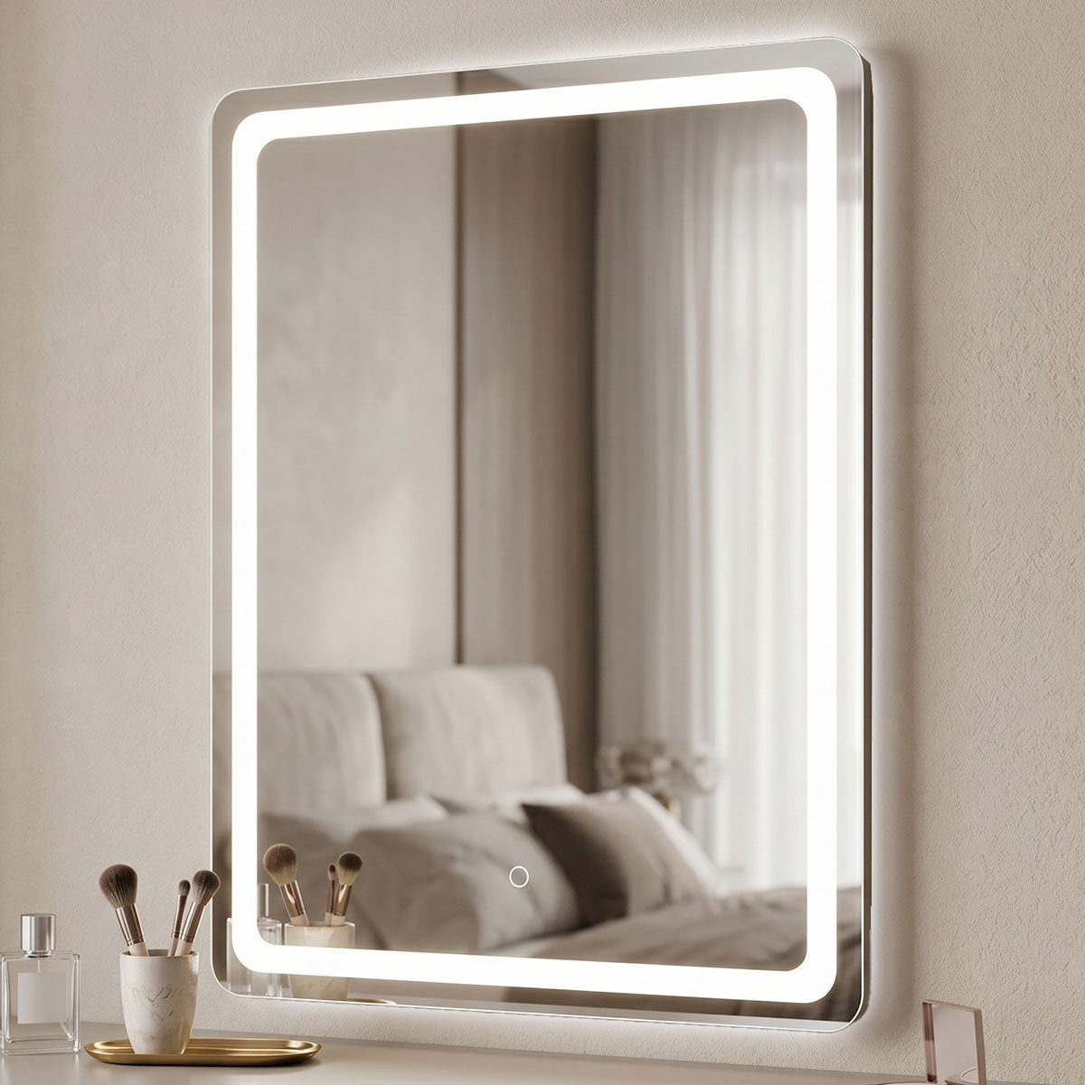 Καθρέπτης Derbo  led 60x2.5x80εκ - Pakobazaar