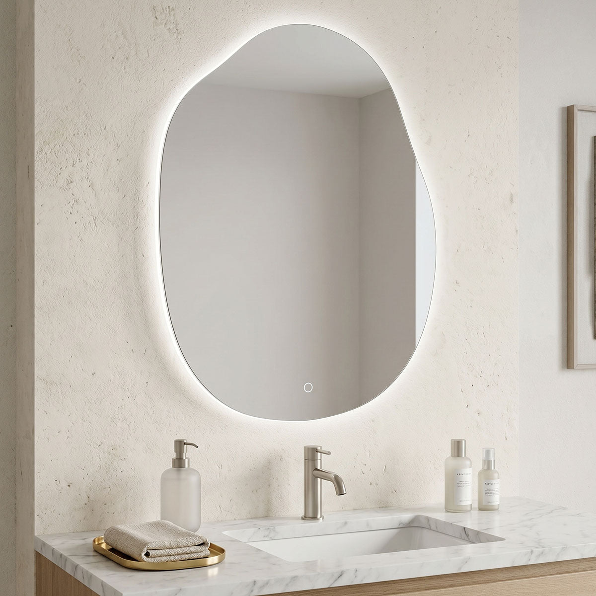 Καθρέπτης Mirila  led 60x2.5x80εκ - Pakobazaar