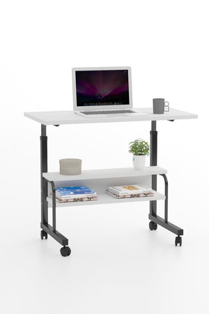 Γραφείο Laptop Melpomeni Λευκό 80x40x68 εκ. MDF