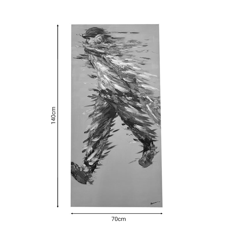 Πίνακας σε καμβά Walking Inart 70x3x140εκ - Pakobazaar