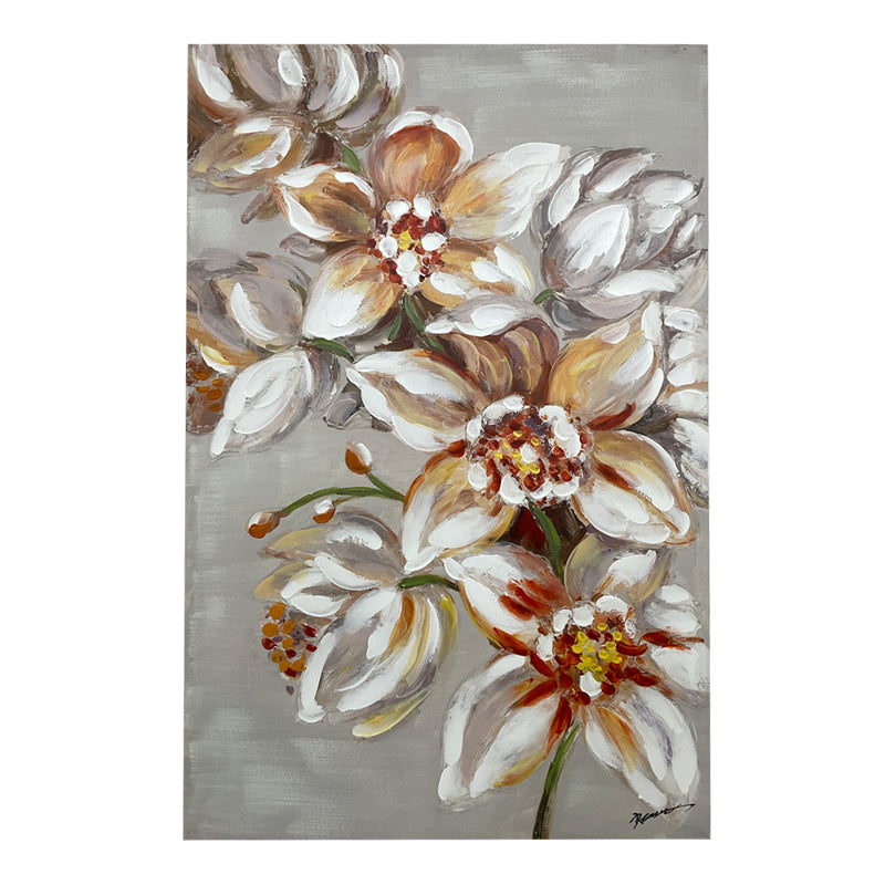 Πίνακας σε καμβά Flourish I Inart 80x3x120εκ - Image 1