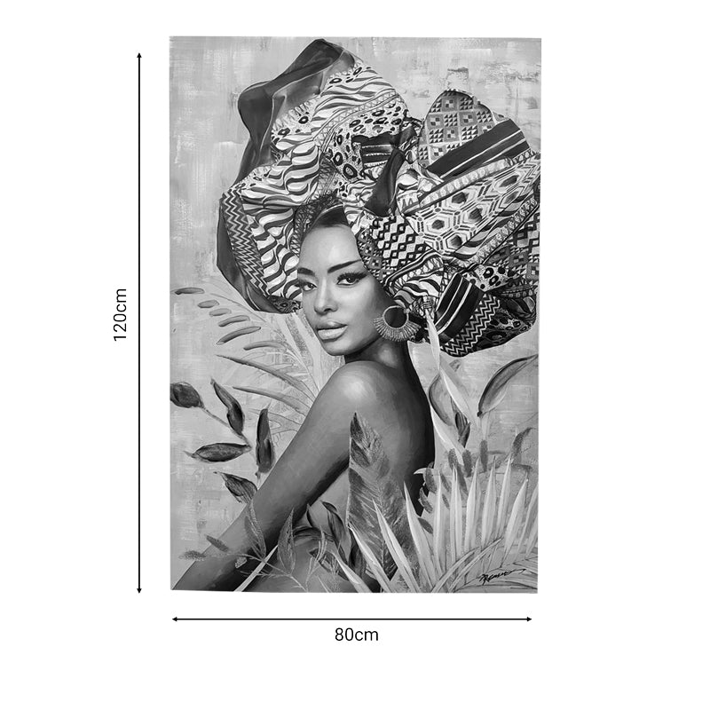 Πίνακας σε καμβά Jewler I 3D Inart 80x3x120εκ - Pakobazaar