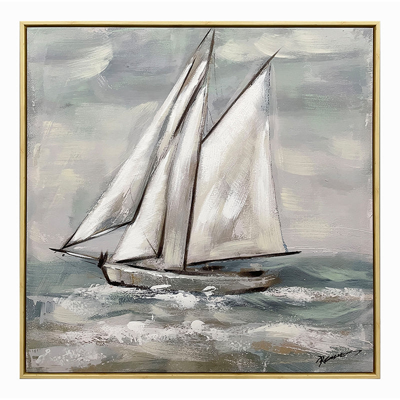 Πίνακας σε καμβά Siedo Inart με πλαίσιο 70x3.5x70εκ - Image 1