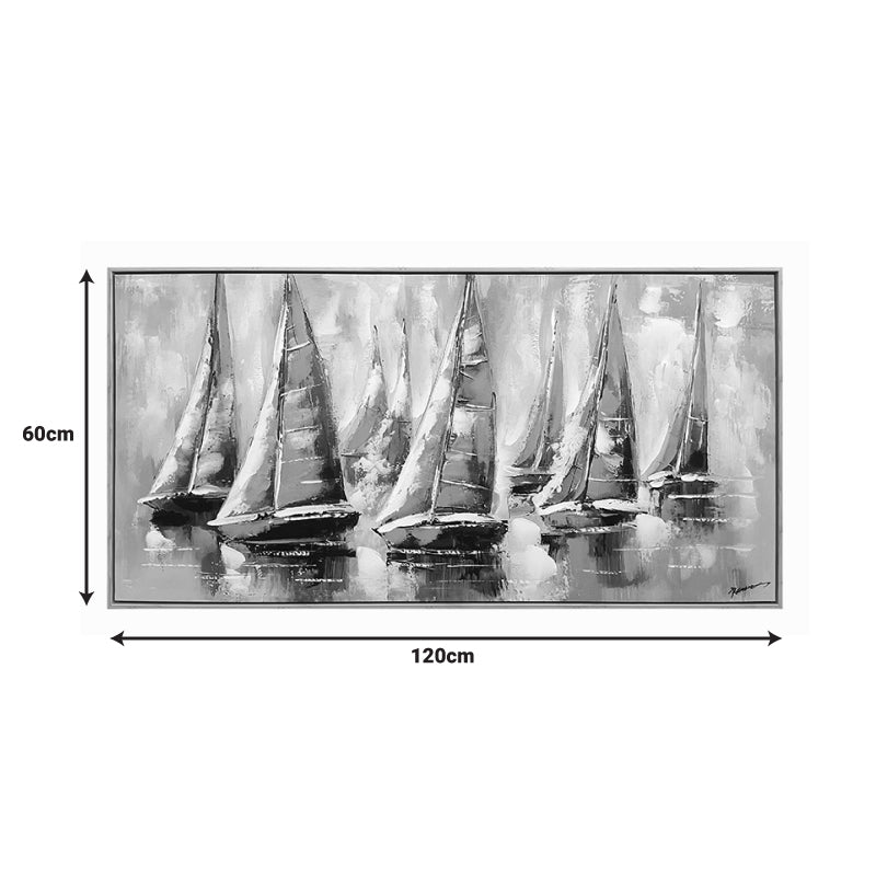 Πίνακας σε καμβά Yelkan Inart με πλαίσιο 120x3.5x60εκ - Pakobazaar